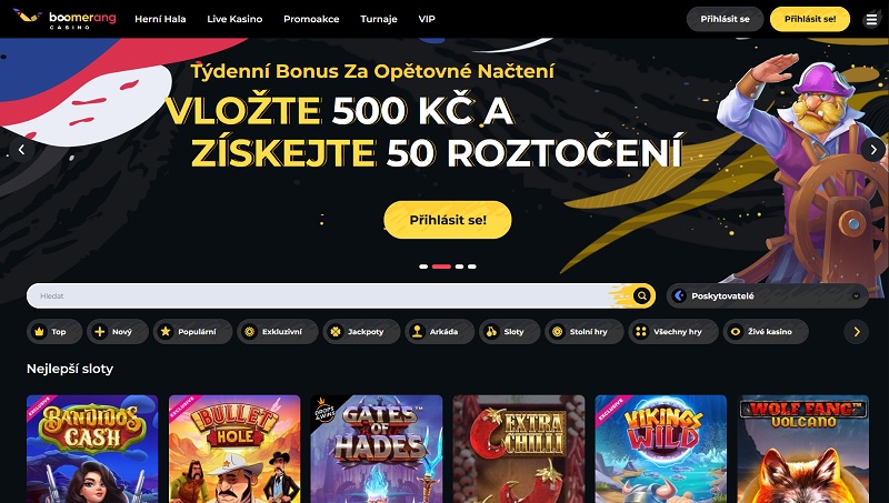 Bonificaciones de Boomerang Casino