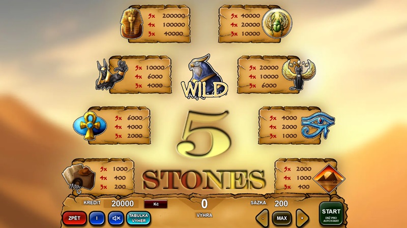 5 Stones náhled automatu