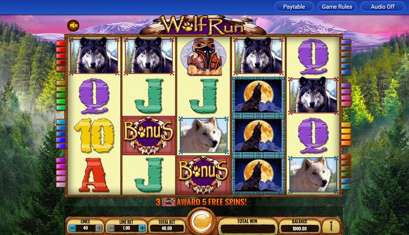 Wolf Run náhled automatu