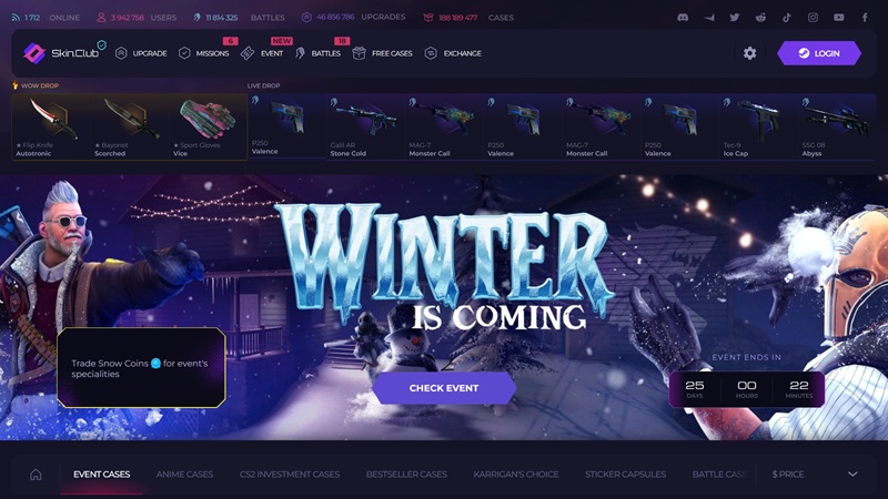 Sitio web Skin.Club