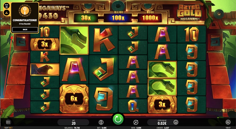 Aztec Gold Megaways de iSoftBet