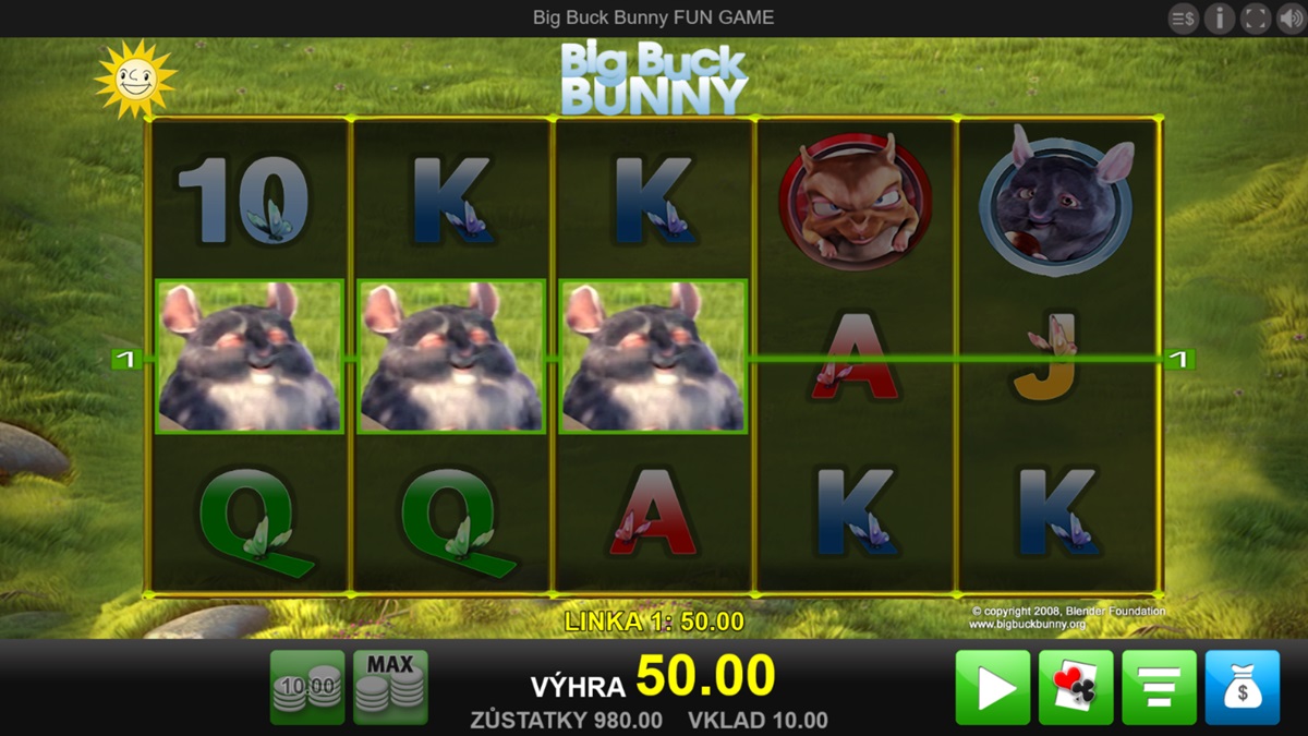 Big Buck Bunny náhled automatu