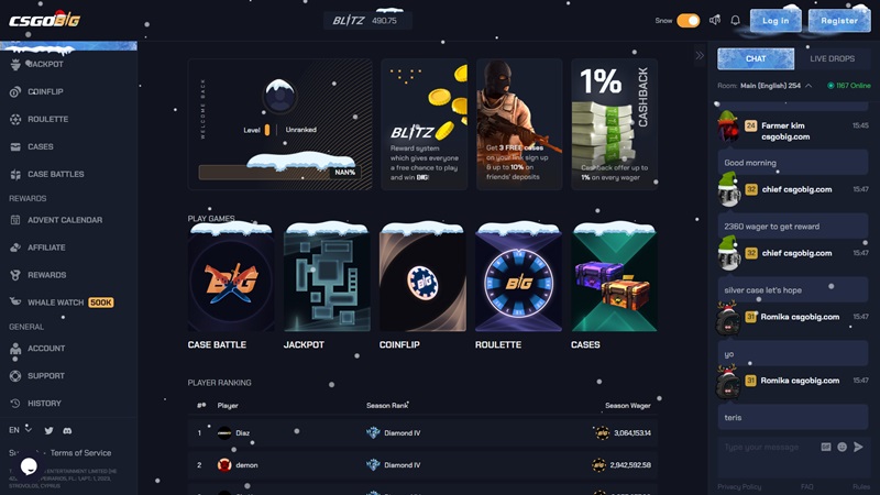 Plataforma en línea CSGOBIG