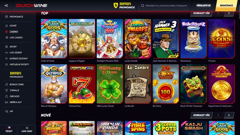 Tragaperras del casino QuickWin
