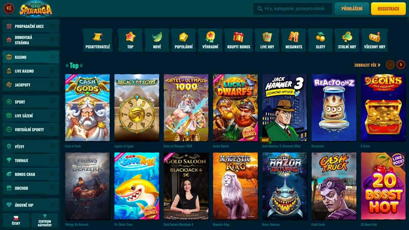 Tragaperras del casino Spinanga