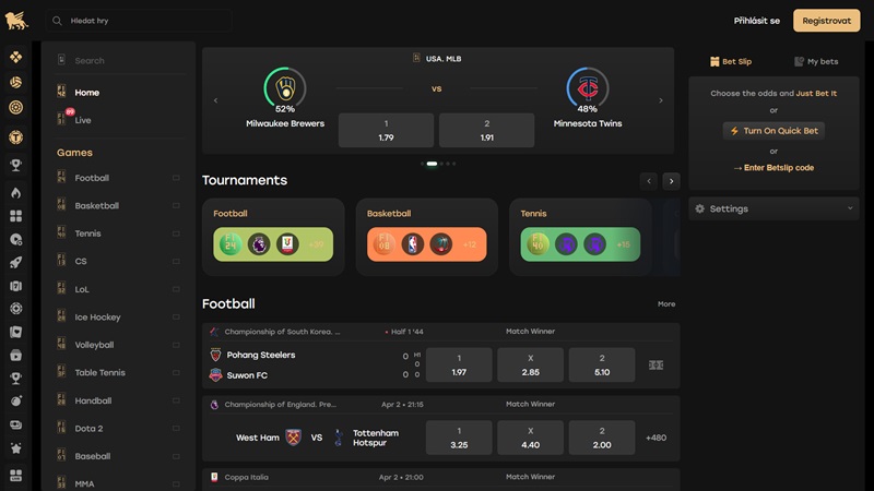 Web de la casa de apuestas Fairspin