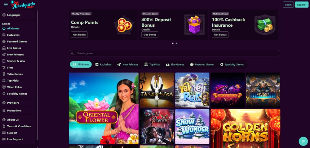 portada de Avantgarde Casino