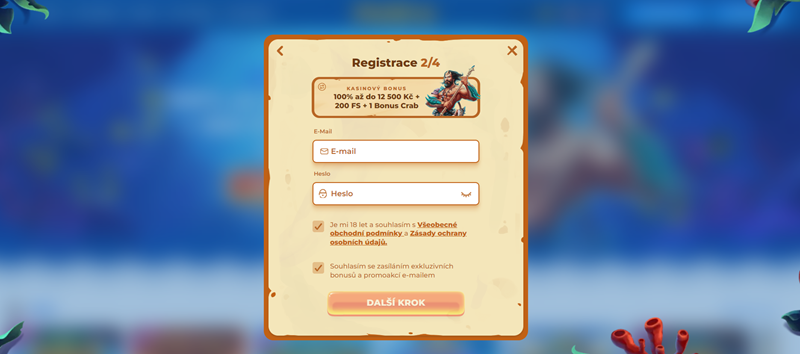 Registro en el casino Posido