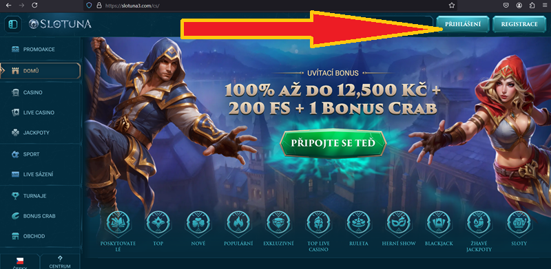 Inicio de sesión de Slotuna – página de inicio