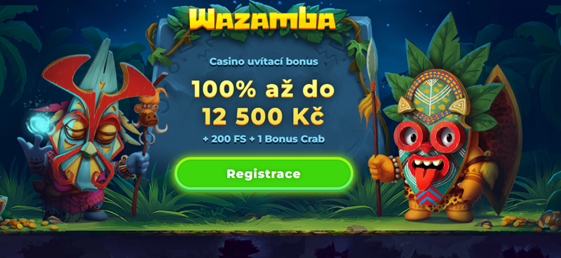 Página de inicio del casino Wazamba