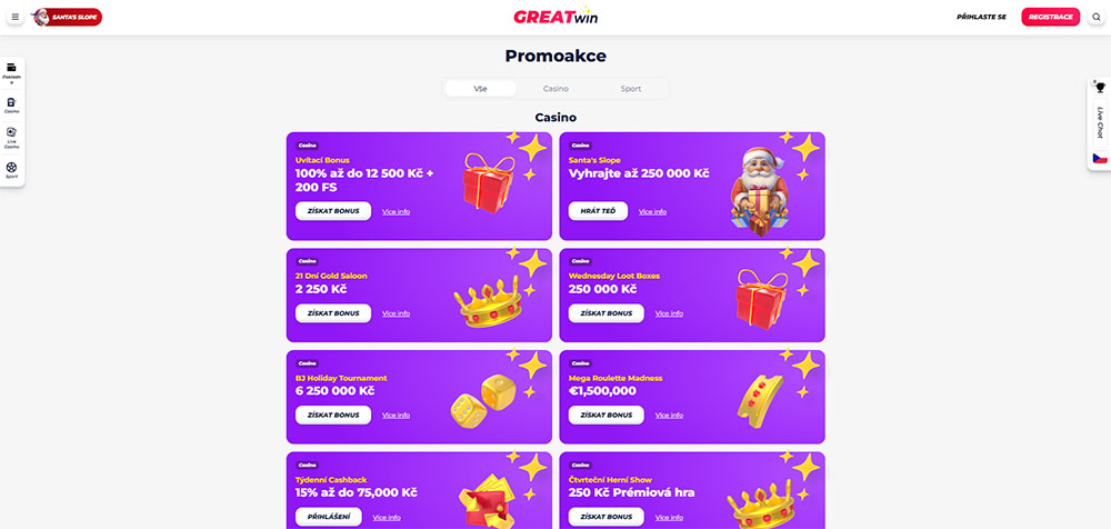 Bonificaciones de GreatWin