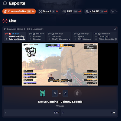 NineCasino – apuestas en esports