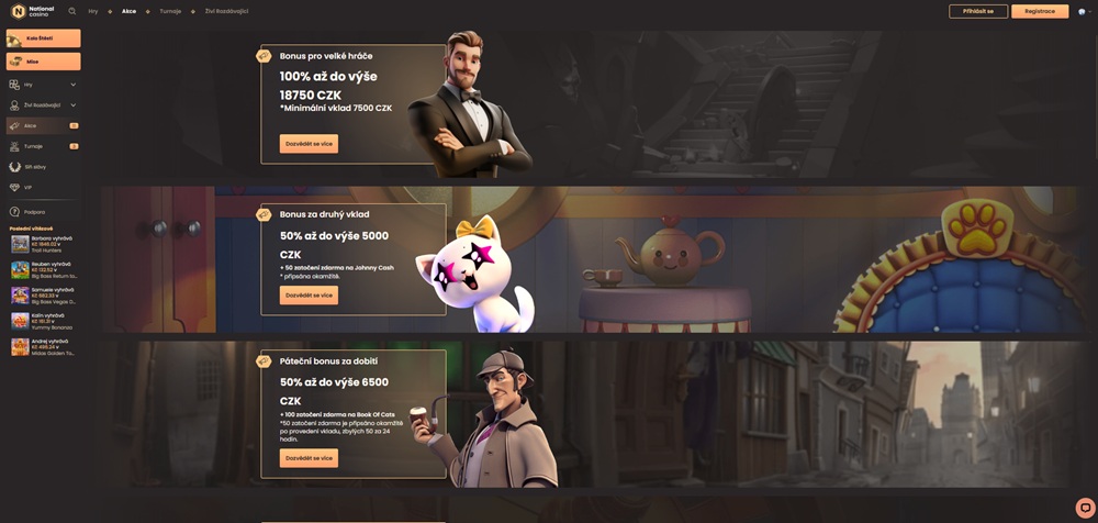 Giros gratis de National Casino