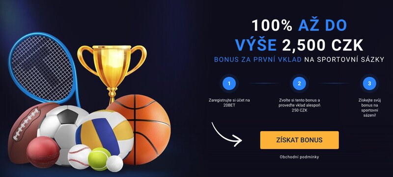 20BET Bono por el primero depósito 100 €