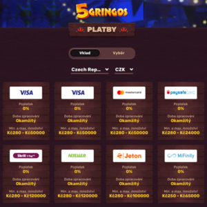 5Gringos – depósito y retiro de dinero