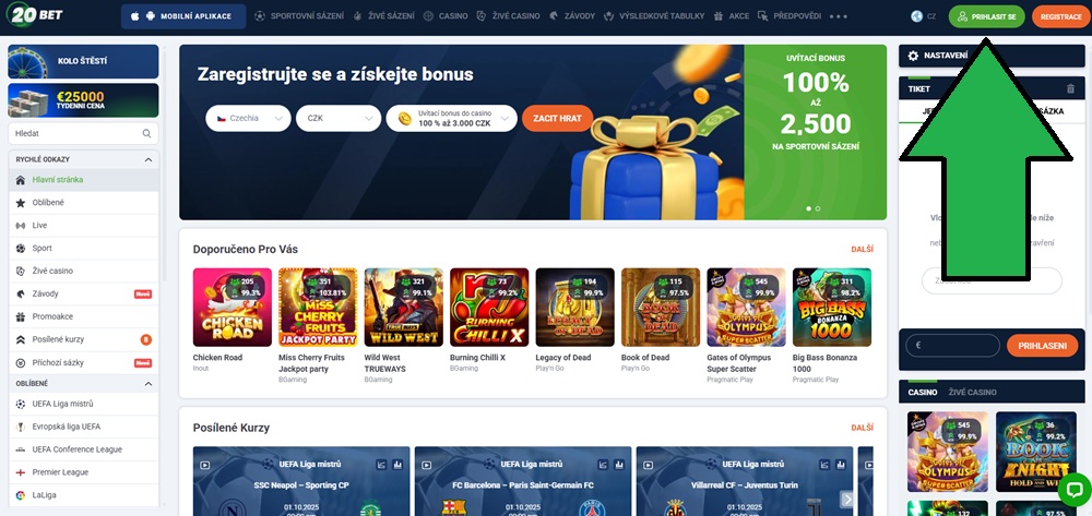 inicio de sesión en 20BET