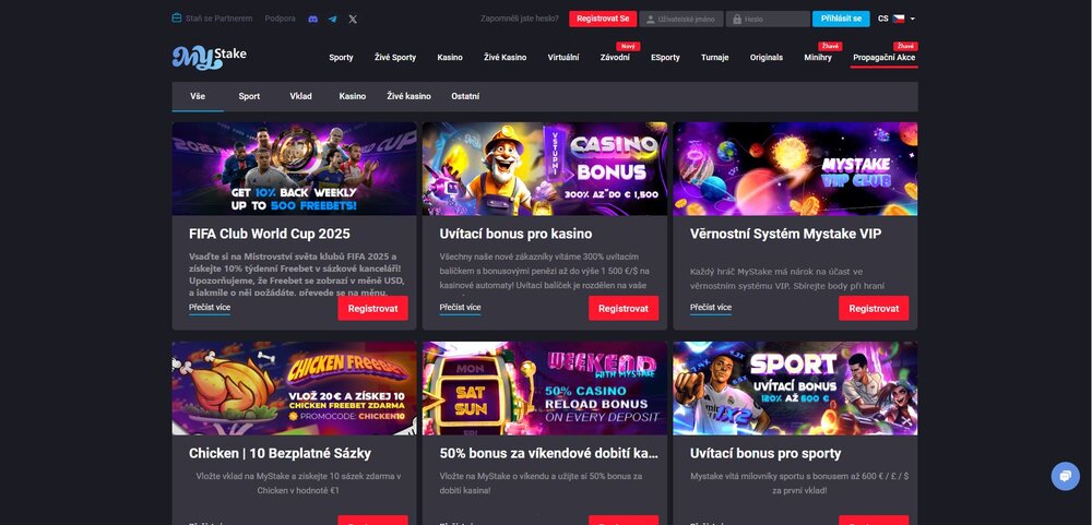 bonos del casino MyStake