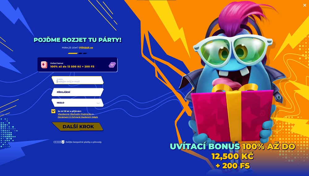 Vista previa del formulario de registro en el casino online y la casa de apuestas MrPacho