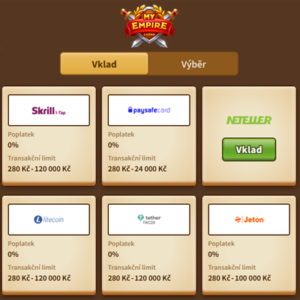 My Empire casino – depósito y retiro de dinero