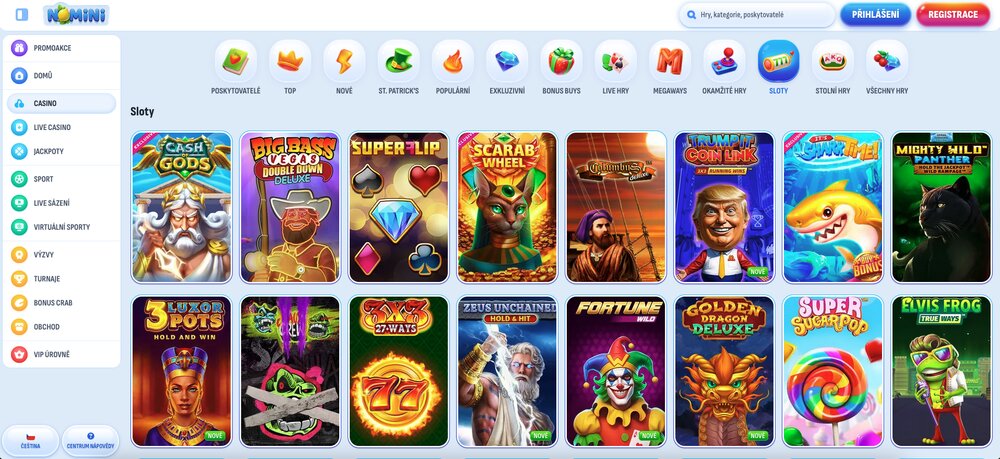 Tragaperras en el casino Nomini