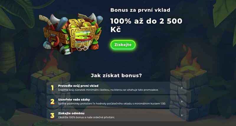 Bono por el primero depósito 100 € en la casa de apuestas Wazamba
