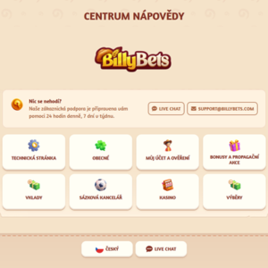 BillyBets – Contacto