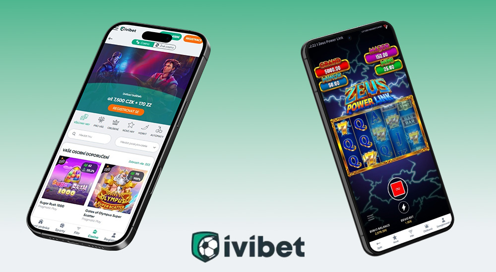 Vista de la interfaz responsiva del sitio web del casino en línea y la casa de apuestas Ivibet