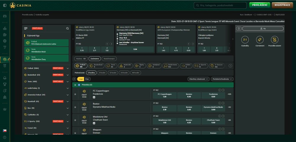 sede de apuestas Casinia