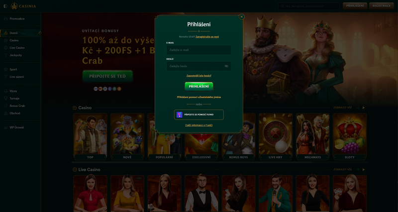 Casinia login [guía de inicio de sesión]