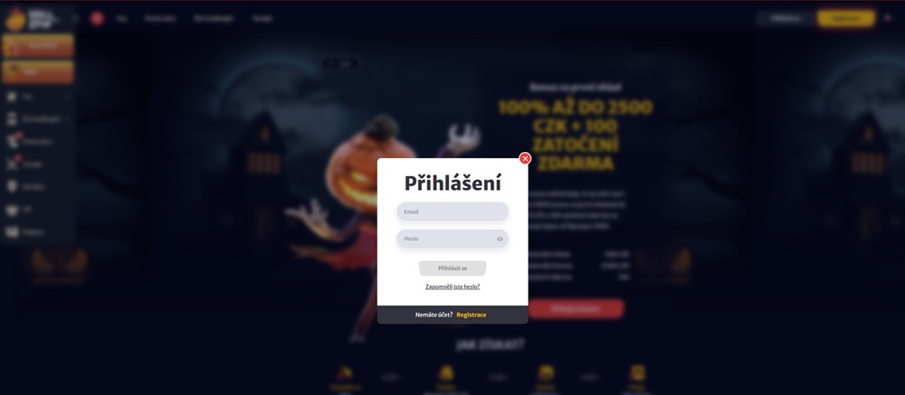 Inicio de sesión de Hell Spin