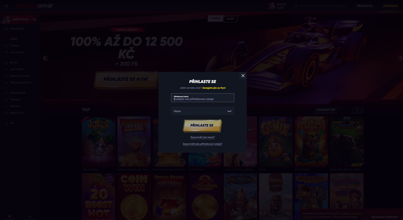 Inicio de sesión de QuickWin