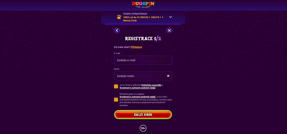 Registro en Duospin