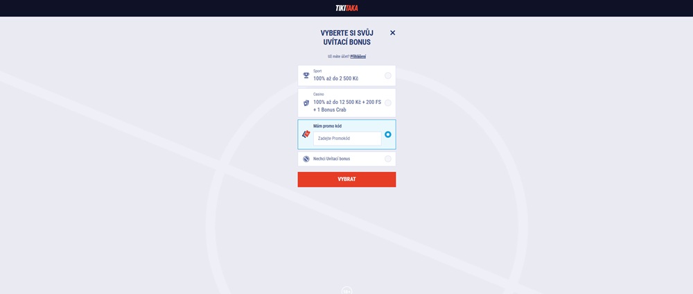 Campo para introducir el código promocional