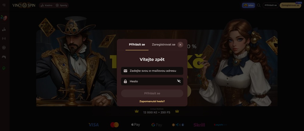 Vinci Spin login
