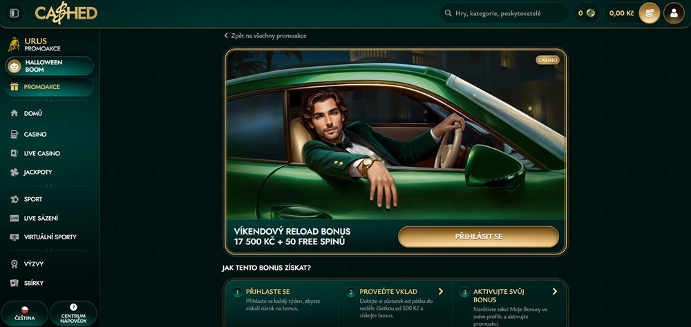 Free spins de Cashed