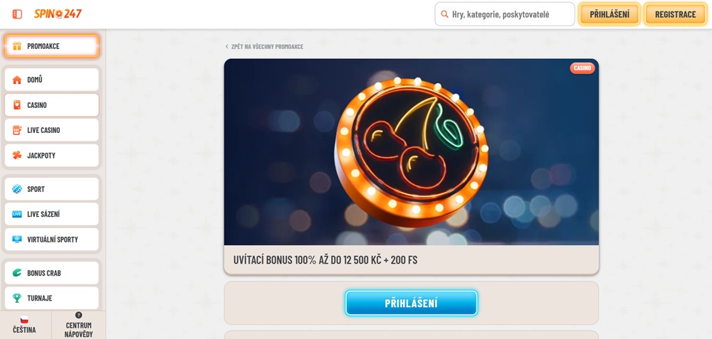 Bono de bienvenida del casino Spin247