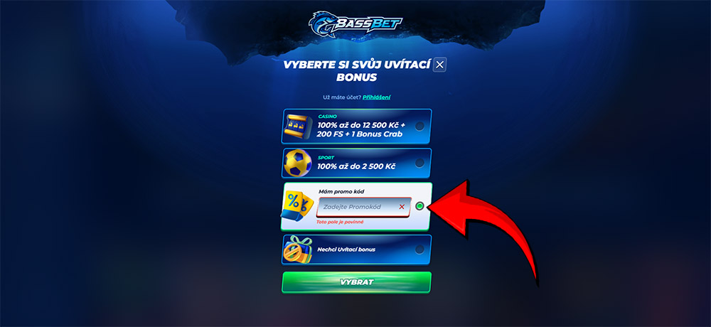 Código promocional de BassBet