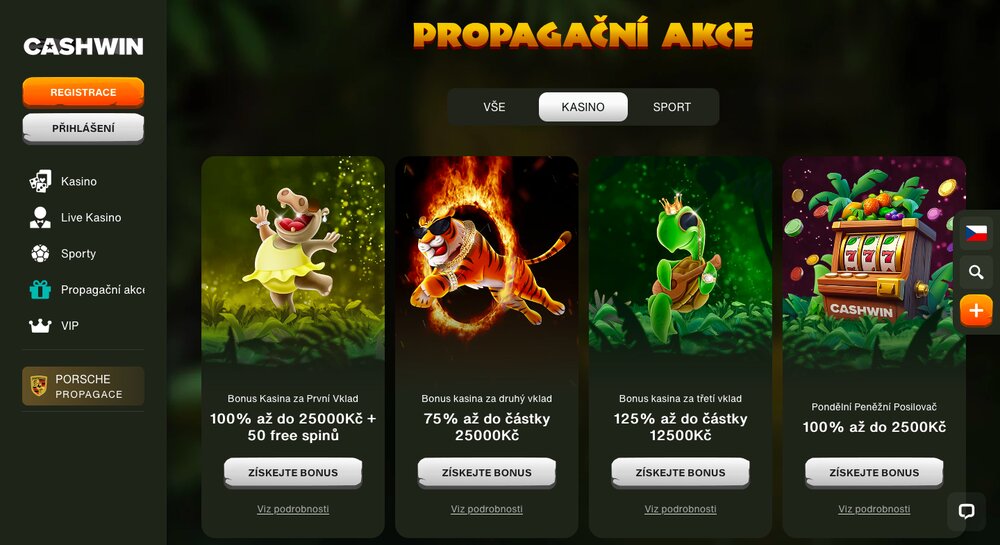 Bonos de CashWin con free spins
