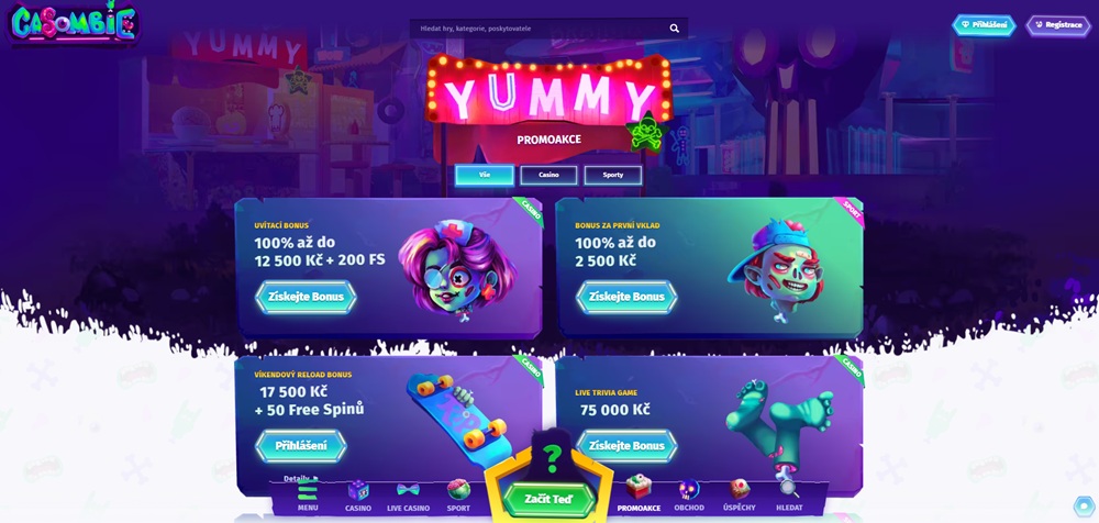 Promociones en el casino Casombie