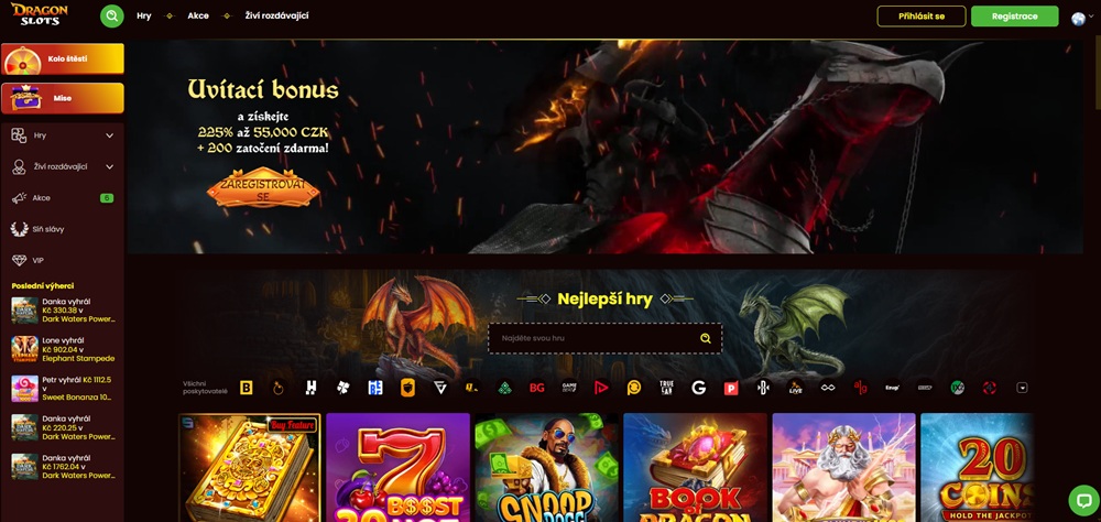 Web casina Dragon Slots