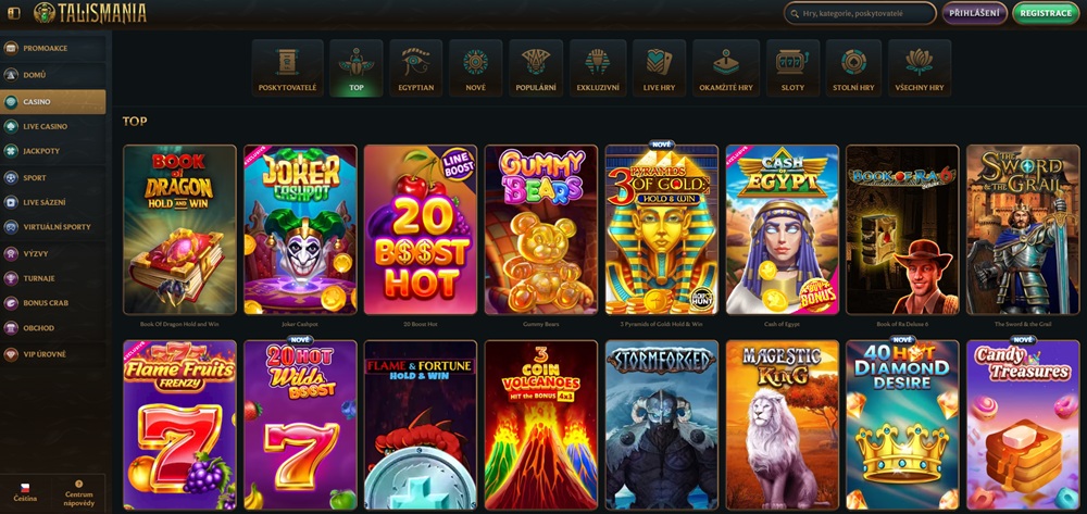 Tragaperras en el casino Talismania