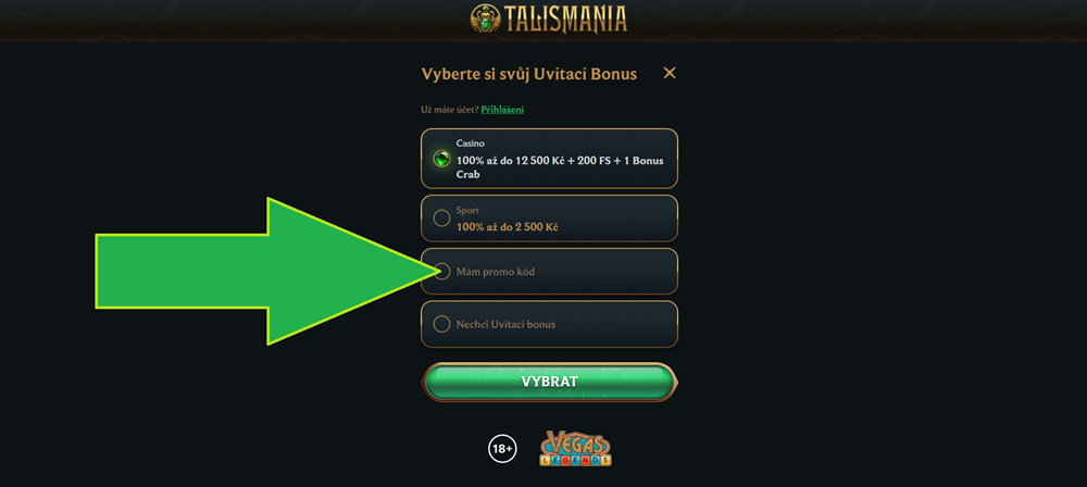 Código promocional de Talismania