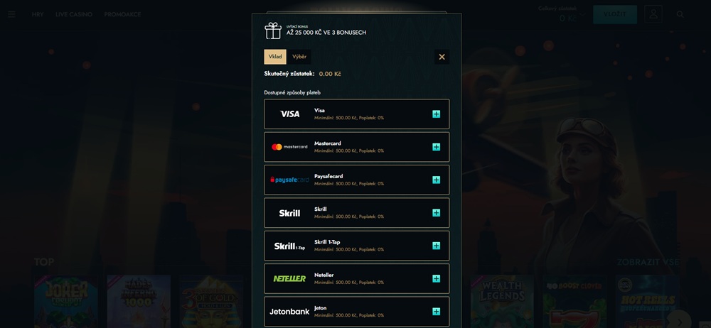 Opciones de pago en Dolly Casino