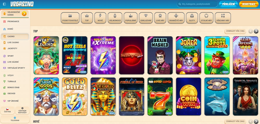Vegasino automaty