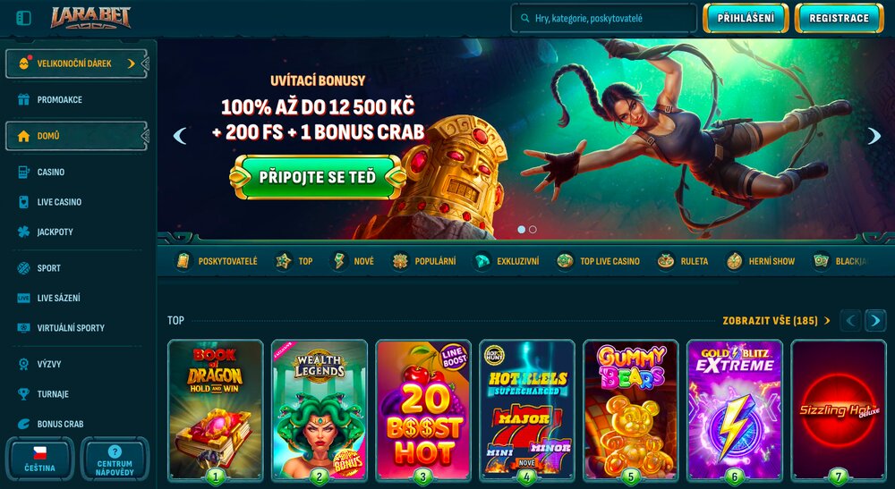Página de inicio de Larabet