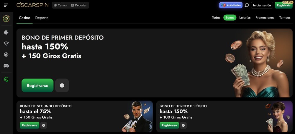 Oscarspin bonos