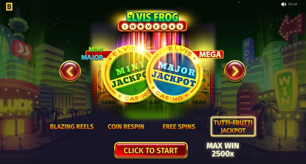 La tragamonedas Elvis Frog in Vegas te proporcionará mucha diversión envuelta en un diseño original