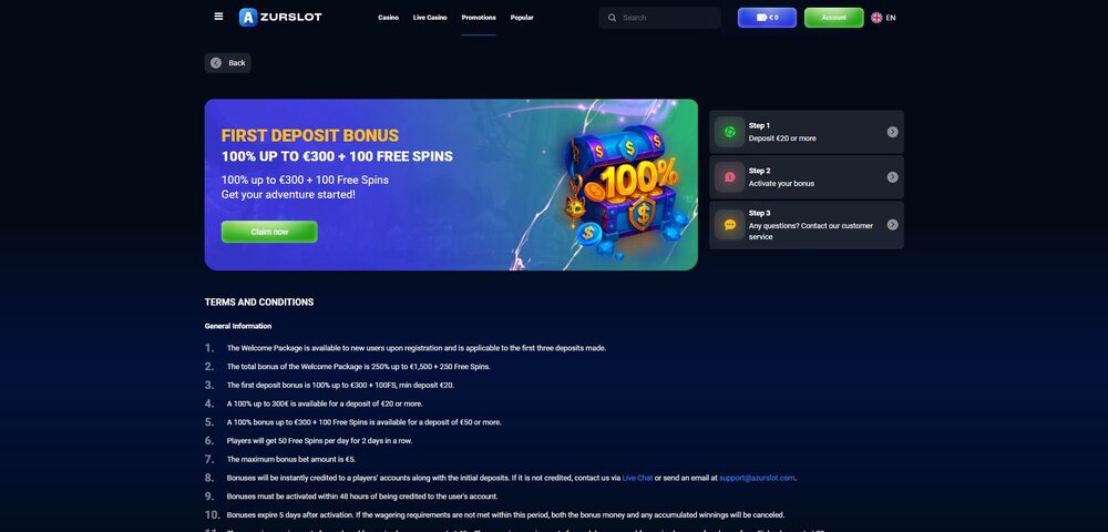 azurslot giros gratis