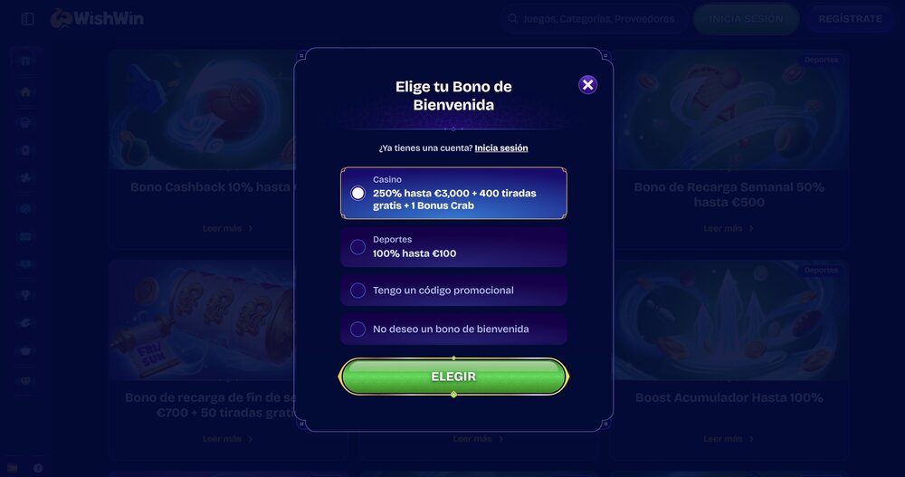 WishWin registro