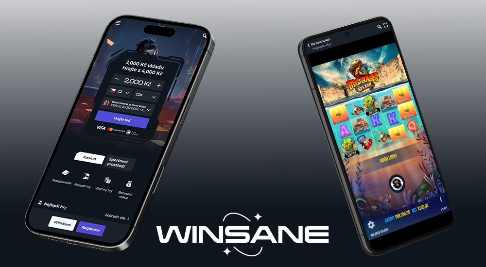Vista previa de la interfaz responsiva en el casino online y la casa de apuestas Winsane